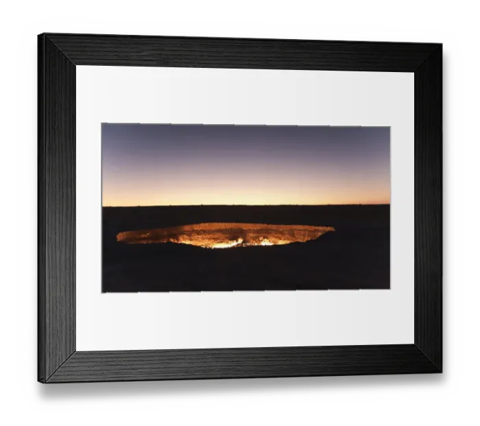 Framed Print : Fire crater, gas crater, Door to Hell Darvaza crater, Derweze or Darvaza, Karakum Desert, Dasoguz Province, Turkmenistan Framed Print : Fire crater, gas crater, Door to Hell Darvaza crater, Derweze or Darvaza, Karakum Desert, Dasoguz Province, Turkmenistan