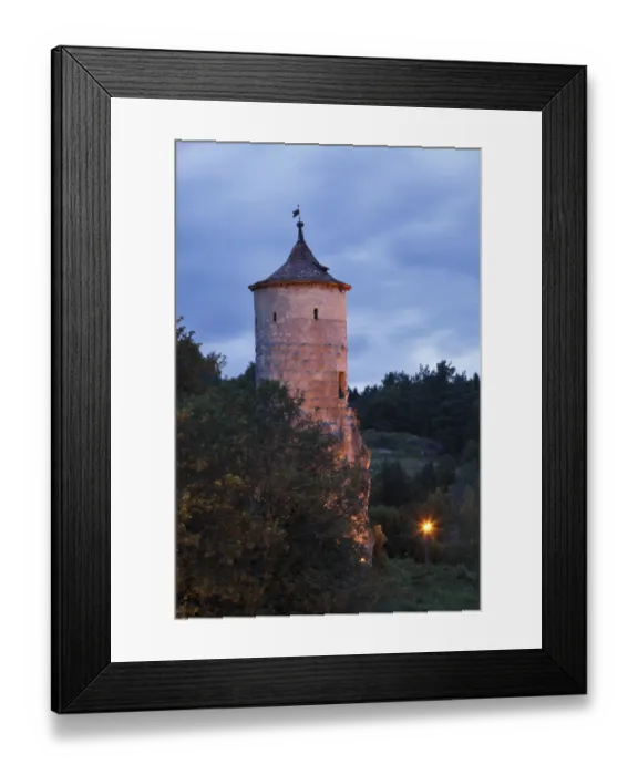 Framed Print : Steinerner Beutel fortified tower, Waischenfeld castle, Little Switzerland, Upper Franconia, Franconia, Bavaria, Germany, Europe, PublicGround Framed Print : Steinerner Beutel fortified tower, Waischenfeld castle, Little Switzerland, Upper Franconia, Franconia, Bavaria, Germany, Europe, PublicGround