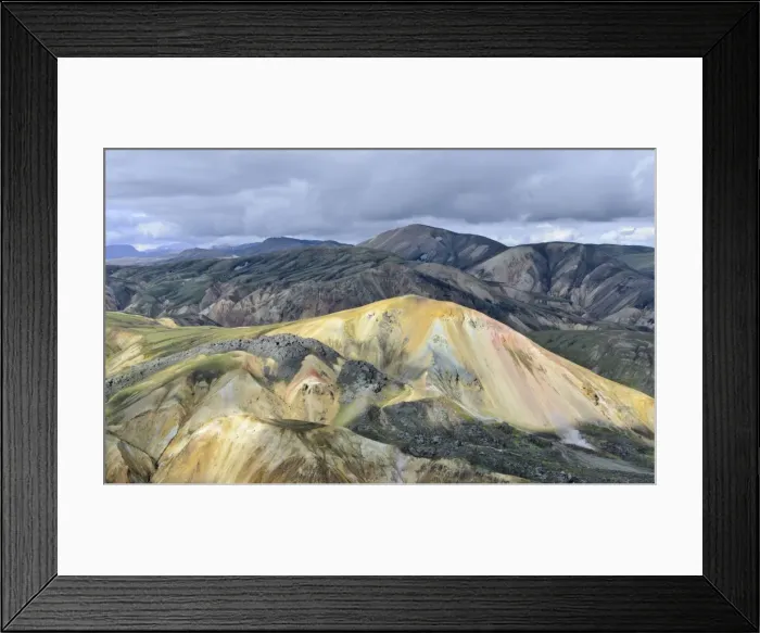 Framed Print : Brennisteinsalda Mountain, Landmannalaugar, Southern Region, Iceland Framed Print : Brennisteinsalda Mountain, Landmannalaugar, Southern Region, Iceland