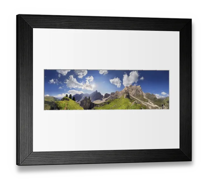 Framed Print : 360 panoramic view of the Dolomites high route near Wasserscharte gorge, Puez Mountains and Geisler Mountains at the back, Puez-Geisler Nature Park, province of Bolzano-Bozen, Italy, Europe Framed Print : 360 panoramic view of the Dolomites high route near Wasserscharte gorge, Puez Mountains and Geisler Mountains at the back, Puez-Geisler Nature Park, province of Bolzano-Bozen, Italy, Europe