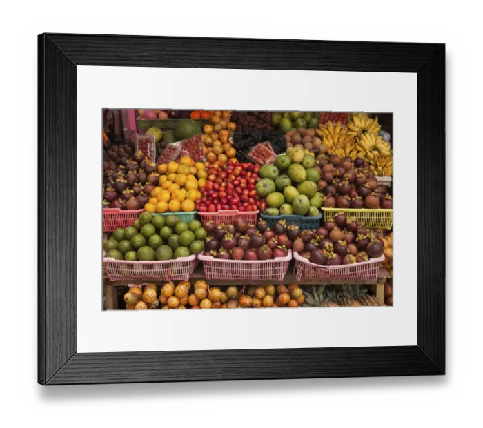 Framed Print : Fruit stand on Balinese market, Ubud, Bali, Indonesia Framed Print : Fruit stand on Balinese market, Ubud, Bali, Indonesia