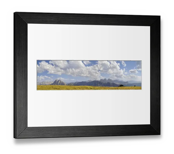 Framed Print : View as seen from Aferer Alm alp on Plosen mountain, view of Aferer Geisler Massif and Peitlerkofel mountain, Wuerzjoch ridge, Villnoesstal valley, Dolomites, province of Bolzano-Bozen, Italy, Europe Framed Print : View as seen from Aferer Alm alp on Plosen mountain, view of Aferer Geisler Massif and Peitlerkofel mountain, Wuerzjoch ridge, Villnoesstal valley, Dolomites, province of Bolzano-Bozen, Italy, Europe