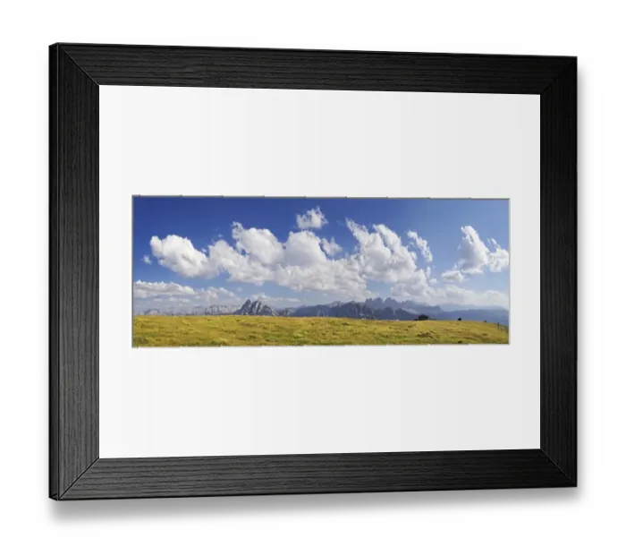 Framed Print : Panoramic view as seen from Aferer Alm alp on Plosen mountain, with the Afer Geisler group and Peitlerkofel mountain, Wuerzjoch ridge, Villnoesstal valley, Dolomites, province of Bolzano-Bozen, Italy, Europe Framed Print : Panoramic view as seen from Aferer Alm alp on Plosen mountain, with the Afer Geisler group and Peitlerkofel mountain, Wuerzjoch ridge, Villnoesstal valley, Dolomites, province of Bolzano-Bozen, Italy, Europe