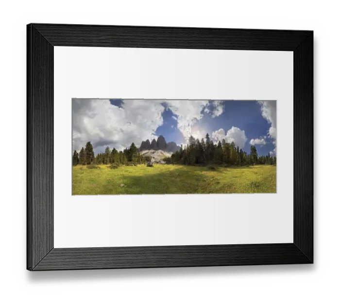 Framed Print : 360 panoramic view on Adolf-Munkel-Weg trail, Geisler massif, Villnoesstal valley, Geisler group, Dolomites, province of Bolzano-Bozen, Italy, Europe Framed Print : 360 panoramic view on Adolf-Munkel-Weg trail, Geisler massif, Villnoesstal valley, Geisler group, Dolomites, province of Bolzano-Bozen, Italy, Europe