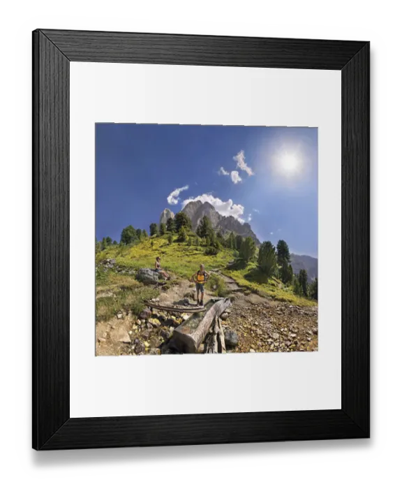 Framed Print : Small spring at Mt Peitlerkofel, Sasso delle Putia, with hiker at Wuerzjoch, Passo delle Erbe, Villnoess, Funes, Dolomites, South Tyrol, Italy, Europe Framed Print : Small spring at Mt Peitlerkofel, Sasso delle Putia, with hiker at Wuerzjoch, Passo delle Erbe, Villnoess, Funes, Dolomites, South Tyrol, Italy, Europe