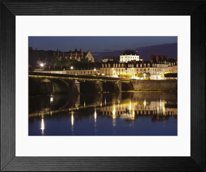 Framed Print : Loire bridge Pont Jacques Gabriel, Blois, Loir et Cher, France Framed Print : Loire bridge Pont Jacques Gabriel, Blois, Loir et Cher, France
