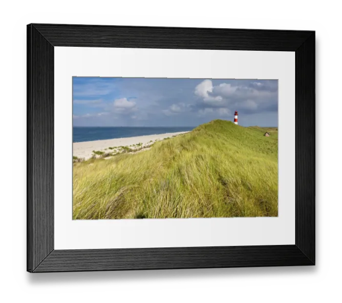 Framed Print : Lighthouse of List Ost on the Sylt peninsula of Ellenbogen, Sylt, North Frisia, Schleswig-Holstein, Germany, Europe, PublicGround Framed Print : Lighthouse of List Ost on the Sylt peninsula of Ellenbogen, Sylt, North Frisia, Schleswig-Holstein, Germany, Europe, PublicGround