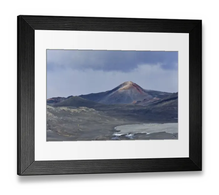 Framed Print : New crater of a volcanic eruption in 2010, at long-distance hiking trail from from Skogar via Fimmvorouhals to the Thorsmork mountain ridge, Porsmork, Iceland Framed Print : New crater of a volcanic eruption in 2010, at long-distance hiking trail from from Skogar via Fimmvorouhals to the Thorsmork mountain ridge, Porsmork, Iceland