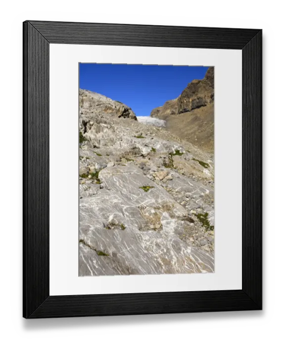 Framed Print : Bedrock polished smoothly by glacial ice below the Tsanfleuron Glacier, Valais, Switzerland, Europe Framed Print : Bedrock polished smoothly by glacial ice below the Tsanfleuron Glacier, Valais, Switzerland, Europe