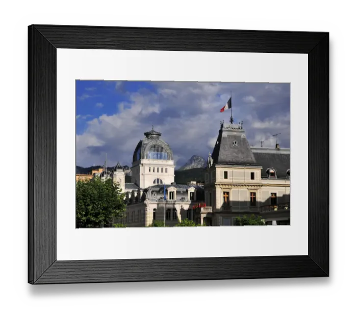 Framed Print : The Town Hall and the Art Nouveau building of the Source Cachat, Evian-les-Bains, Haute-Savoie, Rhone-Alpes, France Framed Print : The Town Hall and the Art Nouveau building of the Source Cachat, Evian-les-Bains, Haute-Savoie, Rhone-Alpes, France