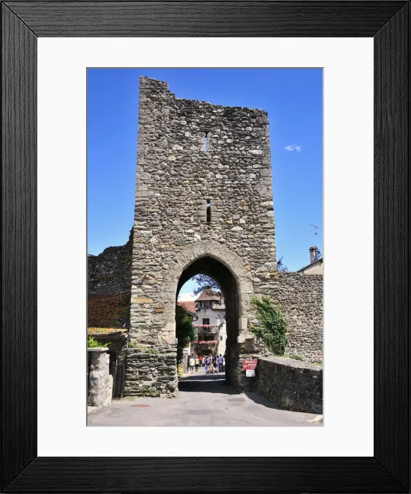 Framed Print : Medieval town gate, Yvoire, Rhone-Alpes, Haute-Savoie, France Framed Print : Medieval town gate, Yvoire, Rhone-Alpes, Haute-Savoie, France