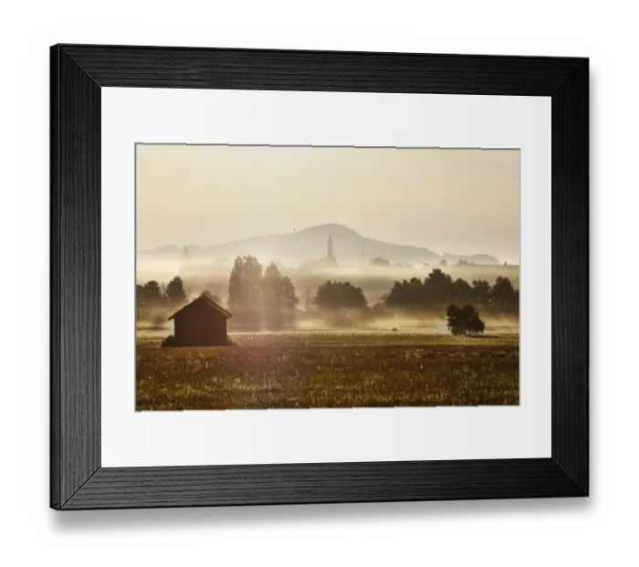 Framed Print : Abtsdorf in the early morning, municipality of Saaldorf-Surheim, Rupertiwinkel, Upper Bavaria, Bavaria, Germany, Europe Framed Print : Abtsdorf in the early morning, municipality of Saaldorf-Surheim, Rupertiwinkel, Upper Bavaria, Bavaria, Germany, Europe