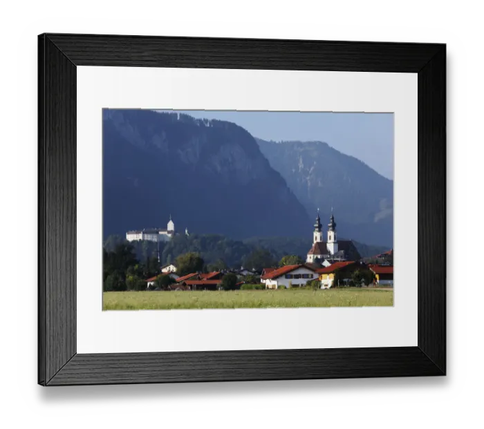 Framed Print : Schloss Hohenaschau Castle, Parish Church of Aschau in Chiemgau, Upper Bavaria, Bavaria, Germany, Europe, PublicGround Framed Print : Schloss Hohenaschau Castle, Parish Church of Aschau in Chiemgau, Upper Bavaria, Bavaria, Germany, Europe, PublicGround