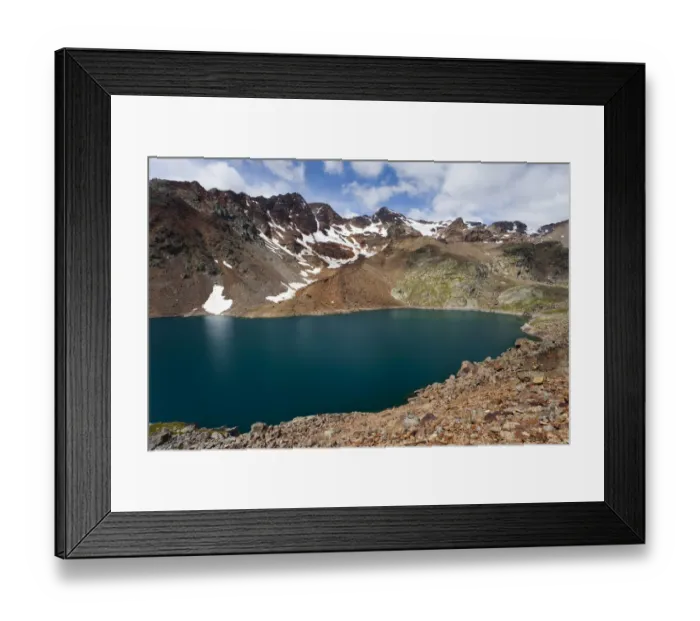 Framed Print : View of Lago Verde lake at the descent of Mt Zufrittspitze in Ulten Valley or Val dUltimo, above the Lago di Fontana Bianca lake, Mt Hintere Eggenspitze or Cima Sternai with the Vedretta Fontana Bianca glacier in the back, South Tyrol, Italy, Europe Framed Print : View of Lago Verde lake at the descent of Mt Zufrittspitze in Ulten Valley or Val dUltimo, above the Lago di Fontana Bianca lake, Mt Hintere Eggenspitze or Cima Sternai with the Vedretta Fontana Bianca glacier in the back, South Tyrol, Italy, Europe