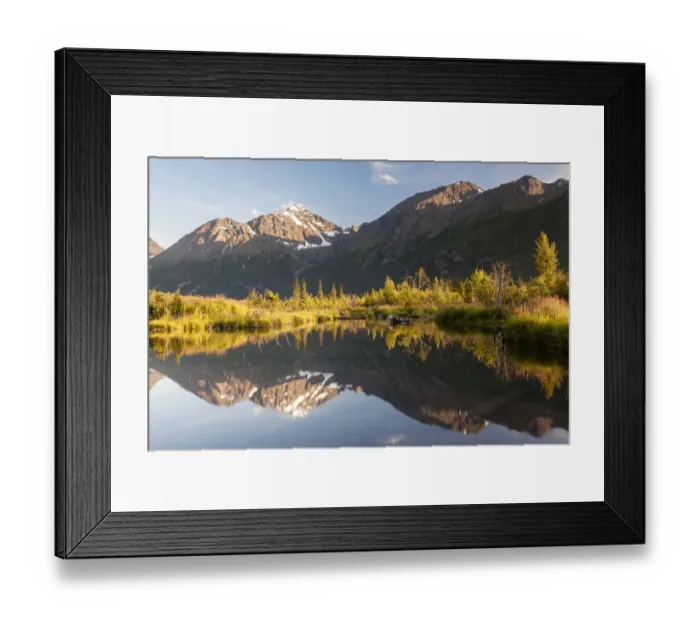 Framed Print : Evening light, Eagle River, Alaska, United States Framed Print : Evening light, Eagle River, Alaska, United States