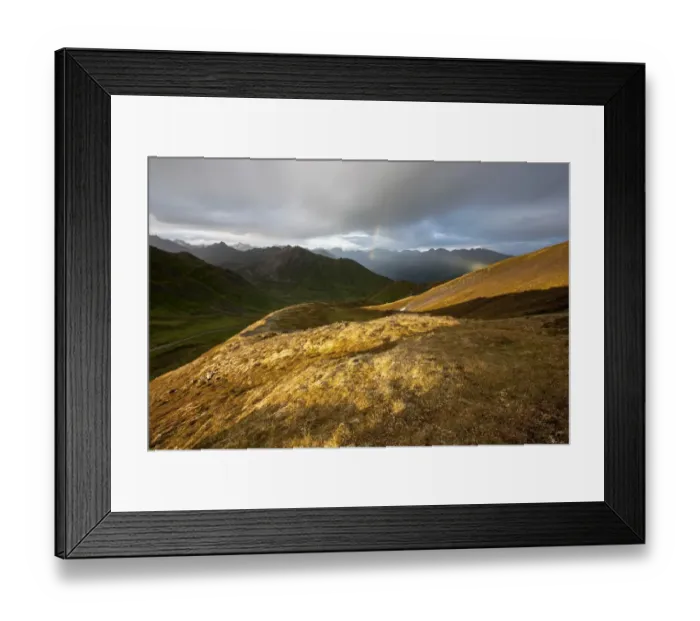 Framed Print : Talkeetna Mountains, Palmer, Alaska, United States