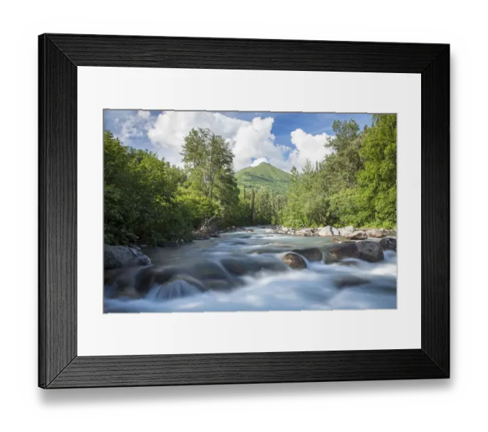 Framed Print : Stream in the Talkeetna Mountains, Palmer, Alaska, United States Framed Print : Stream in the Talkeetna Mountains, Palmer, Alaska, United States
