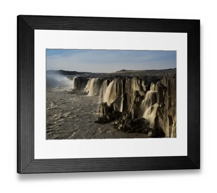 Framed Print : Selfoss waterfall on the Joekulsa a Fjoellum river, Norourland eystra, north-eastern Iceland, Iceland, Europe Framed Print : Selfoss waterfall on the Joekulsa a Fjoellum river, Norourland eystra, north-eastern Iceland, Iceland, Europe