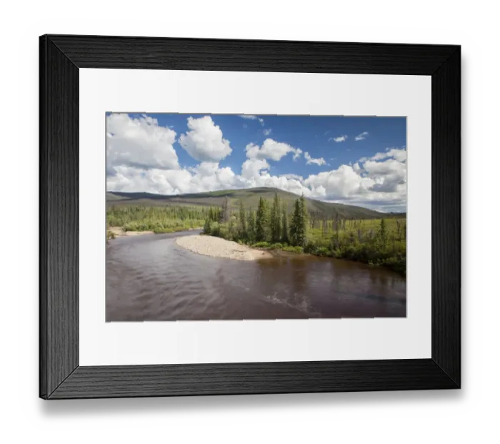 Framed Print : Countryside at the Taylor Highway, near the Chicken settlement, Alaska, United States Framed Print : Countryside at the Taylor Highway, near the Chicken settlement, Alaska, United States