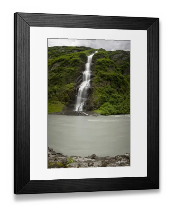 Framed Print : Bridal Veil Falls, waterfalls, near Valdez, Alaska, USA, North America Framed Print : Bridal Veil Falls, waterfalls, near Valdez, Alaska, USA, North America