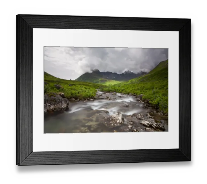 Framed Print : Mountain stream in the Talkeetna Mountains, Alaska, USA, North America Framed Print : Mountain stream in the Talkeetna Mountains, Alaska, USA, North America