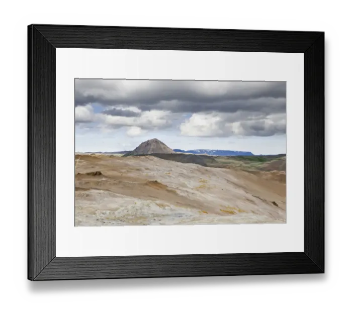 Framed Print : View from the Namafjall volcano, Myvatn, Iceland, Europe Framed Print : View from the Namafjall volcano, Myvatn, Iceland, Europe