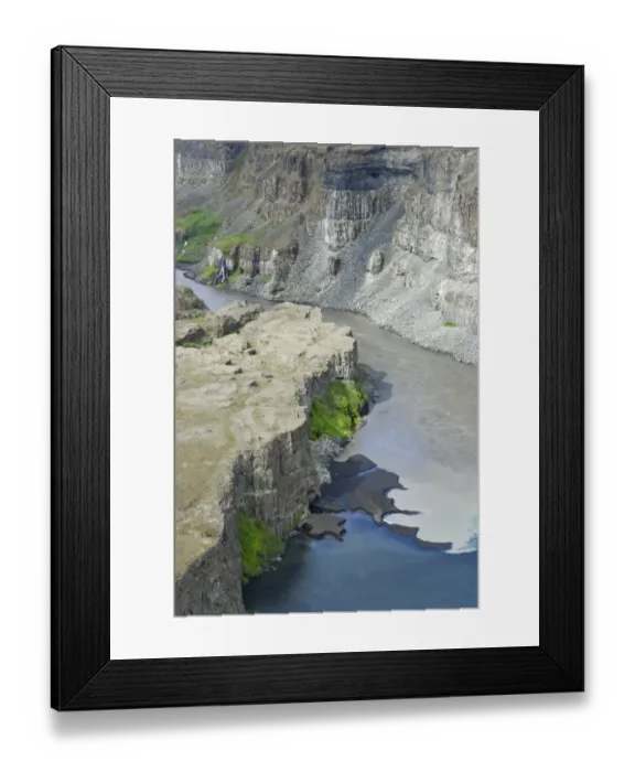 Framed Print : Spring water mixing with the water of the glacial river Joekulsa a Fjoellum, Joekulsargljufur National Park, Iceland, Europe Framed Print : Spring water mixing with the water of the glacial river Joekulsa a Fjoellum, Joekulsargljufur National Park, Iceland, Europe