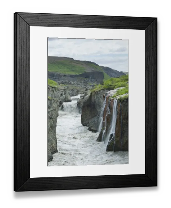 Framed Print : Waterfall of the Joekulsa a Fjoellum river, Holmatungur, Joekulsargljufur National Park, Iceland, Europe Framed Print : Waterfall of the Joekulsa a Fjoellum river, Holmatungur, Joekulsargljufur National Park, Iceland, Europe