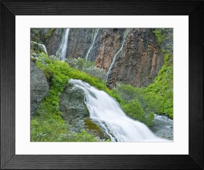 Framed Print : Waterfall, Holmatungur, Joekulsargljufur National Park, Iceland, Europe Framed Print : Waterfall, Holmatungur, Joekulsargljufur National Park, Iceland, Europe