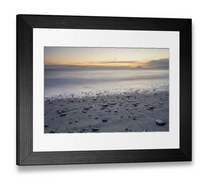 Framed Print : Beach of Kenai, Mt Redoubt volcano at the back, Kenai, Alaska, United States Framed Print : Beach of Kenai, Mt Redoubt volcano at the back, Kenai, Alaska, United States