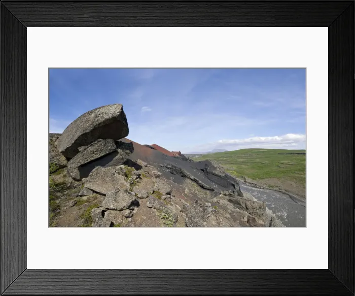 Framed Print : Rauoholar volcano, Hljooaklettar, Joekulsargljufur National Park, Iceland, Europe Framed Print : Rauoholar volcano, Hljooaklettar, Joekulsargljufur National Park, Iceland, Europe