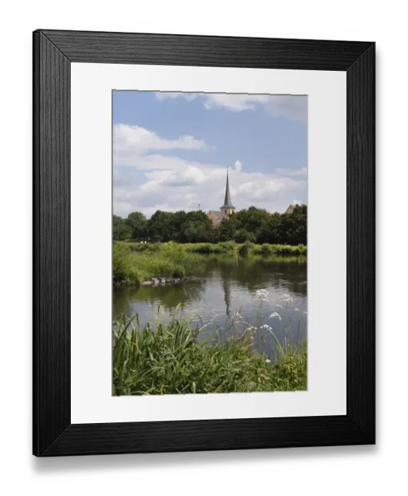 Framed Print : Town of Fahr, Main River, Lower Franconia, Franconia, Bavaria, Germany, Europe, PublicGround Framed Print : Town of Fahr, Main River, Lower Franconia, Franconia, Bavaria, Germany, Europe, PublicGround