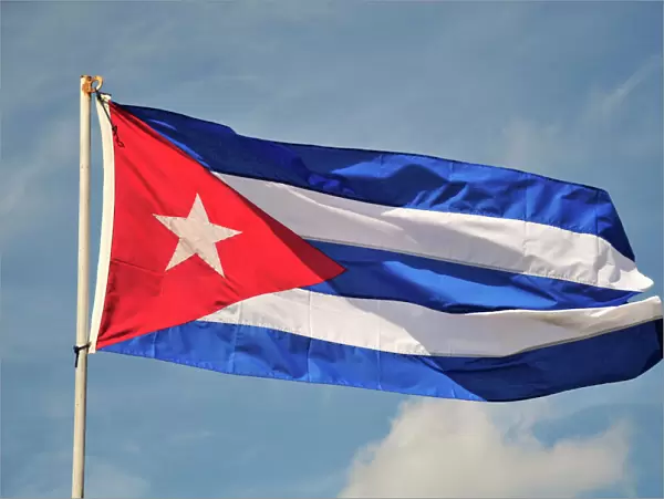 Cuban flag, Havana, Cuba, Caribbean