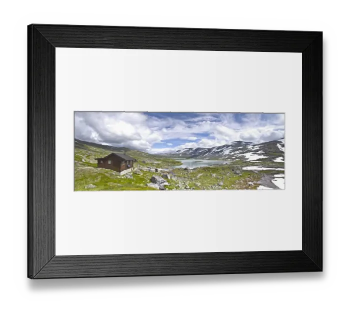 Framed Print : Fjell hut in Norway, Europe Framed Print : Fjell hut in Norway, Europe