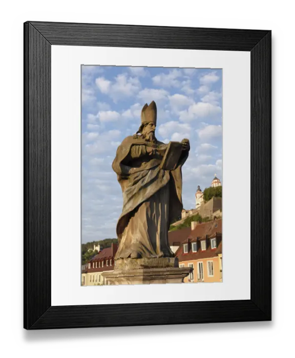 Framed Print : Saint Bruno, Old Main Bridge, Wuerzburg, Lower Franconia, Franconia, Bavaria, Germany, Europe, PublicGround Framed Print : Saint Bruno, Old Main Bridge, Wuerzburg, Lower Franconia, Franconia, Bavaria, Germany, Europe, PublicGround
