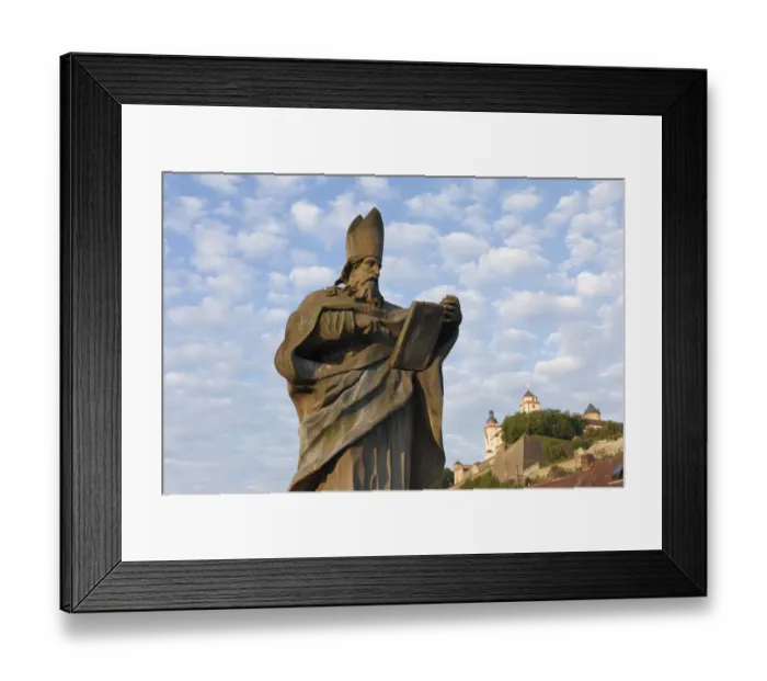 Framed Print : Saint Bruno, Old Main Bridge, Wuerzburg, Lower Franconia, Franconia, Bavaria, Germany, Europe, PublicGround Framed Print : Saint Bruno, Old Main Bridge, Wuerzburg, Lower Franconia, Franconia, Bavaria, Germany, Europe, PublicGround