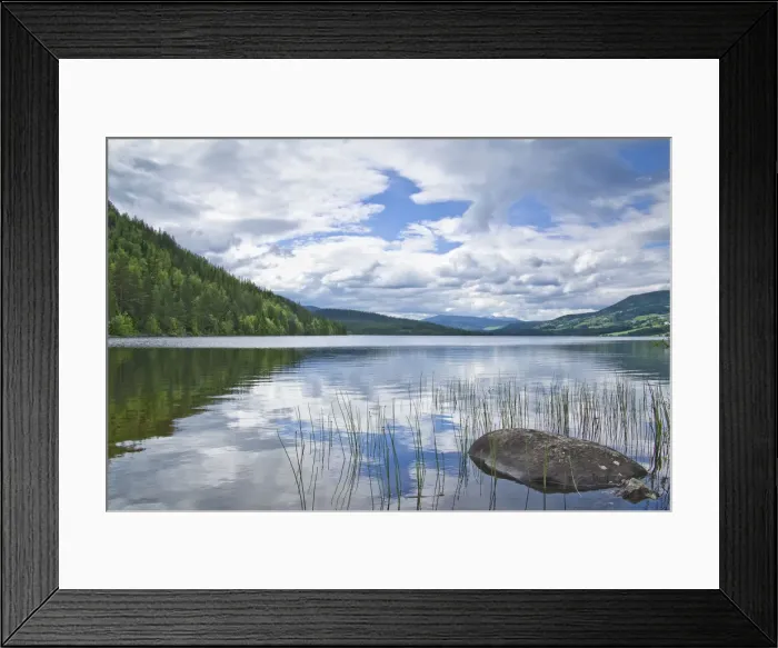 Framed Print : View of a lake in southern Norway, Norway, Europe Framed Print : View of a lake in southern Norway, Norway, Europe