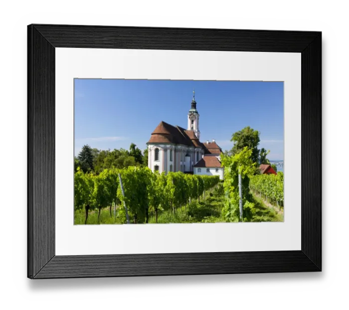 Framed Print : Birnau Monastery Church in summer on Lake Constance, Baden-Wuerttemberg, Germany, Europe, PublicGround Framed Print : Birnau Monastery Church in summer on Lake Constance, Baden-Wuerttemberg, Germany, Europe, PublicGround