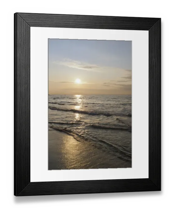 Framed Print : Sunset at the beach, Hirtshals, Denmark, Europe Framed Print : Sunset at the beach, Hirtshals, Denmark, Europe