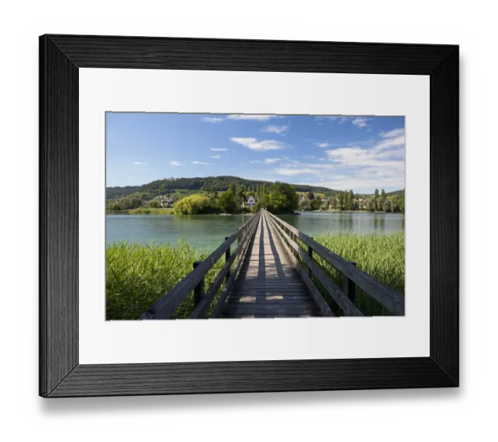 Framed Print : Footbridge to Werd island near Stein am Rhein, Lake Constance, Switzerland, Europe, PublicGround Framed Print : Footbridge to Werd island near Stein am Rhein, Lake Constance, Switzerland, Europe, PublicGround