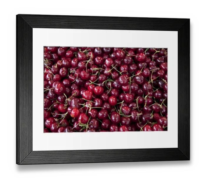 Framed Print : Cherries, background Framed Print : Cherries, background