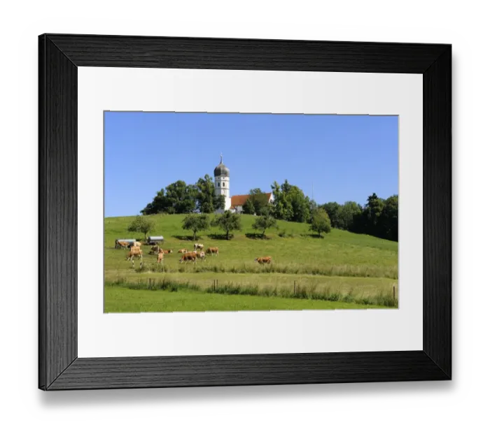 Framed Print : Church of St. Johann Baptist, Holzhausen, Muensing community on Lake Starnberg, Bavaria, Germany, Europe, PublicGround Framed Print : Church of St. Johann Baptist, Holzhausen, Muensing community on Lake Starnberg, Bavaria, Germany, Europe, PublicGround