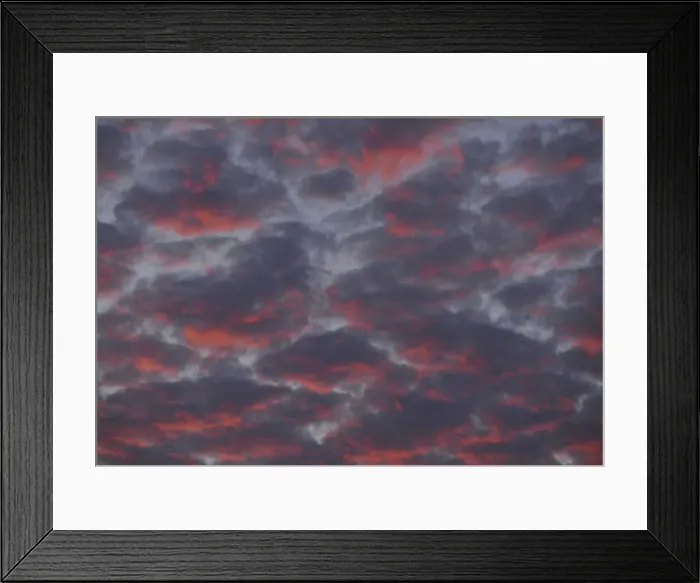 Framed Print : Clouds in the sky at sunset Framed Print : Clouds in the sky at sunset