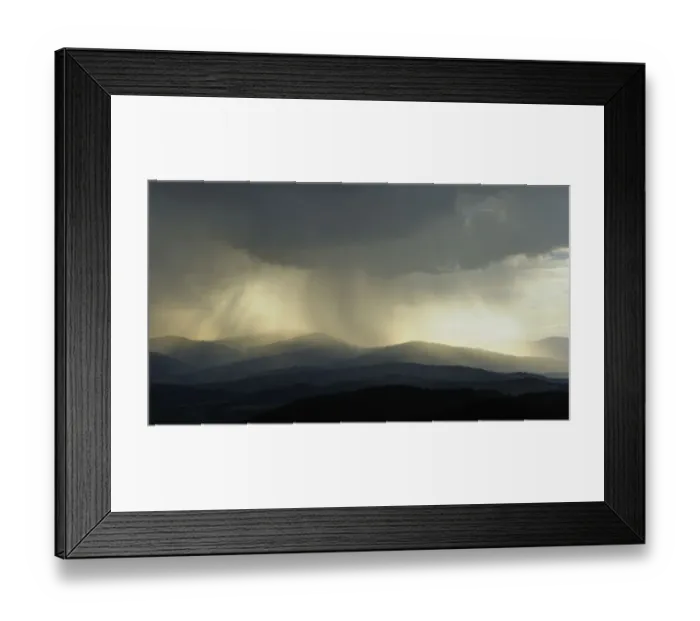 Framed Print : Approaching rain, Hutwisch viewpoint, Lower Austria, Austria, Europe Framed Print : Approaching rain, Hutwisch viewpoint, Lower Austria, Austria, Europe