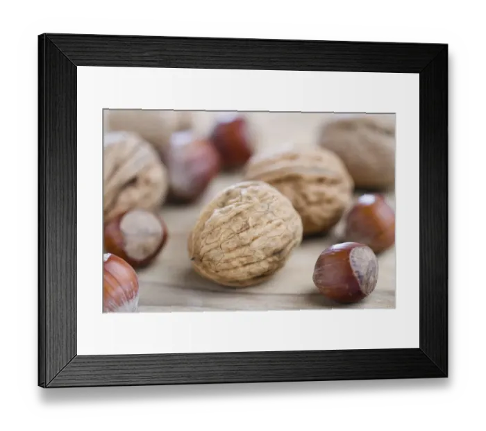 Framed Print : Walnuts and hazelnuts Framed Print : Walnuts and hazelnuts