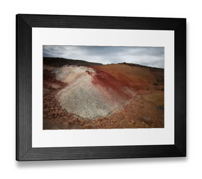Framed Print : Krysuvik geothermal area, Reykjanes Peninsula, southern Iceland, Iceland, Europe