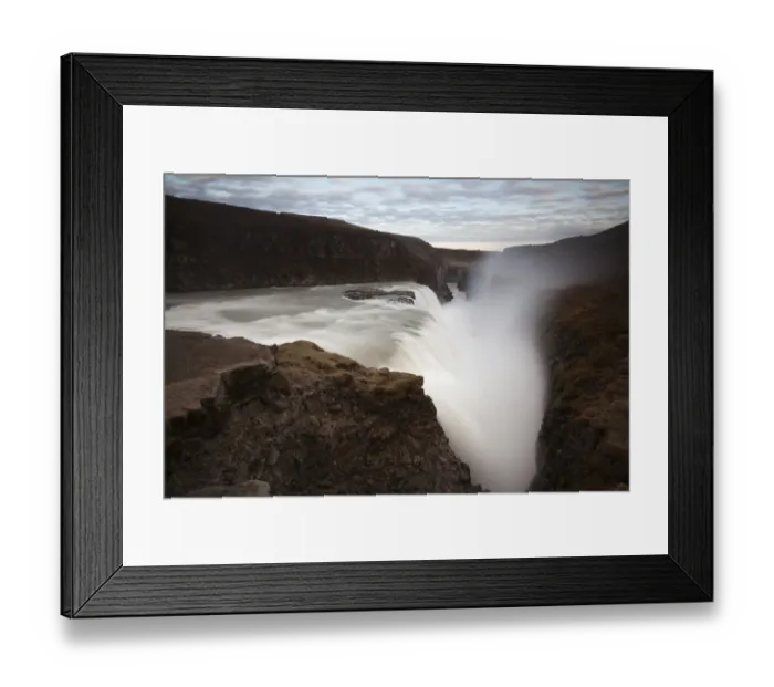 Framed Print : Gullfoss waterfall, Golden Circle, South Iceland, Iceland, Europe
