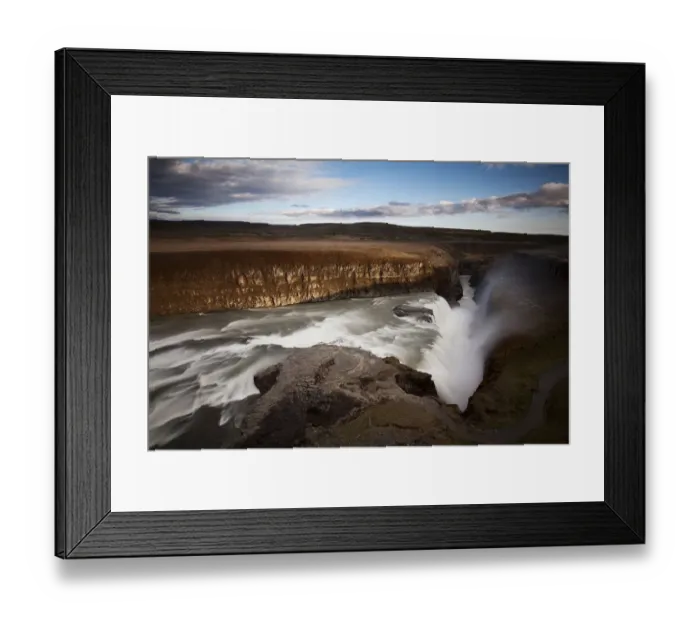 Framed Print : Gullfoss waterfall, Golden Circle, South Iceland, Iceland, Europe