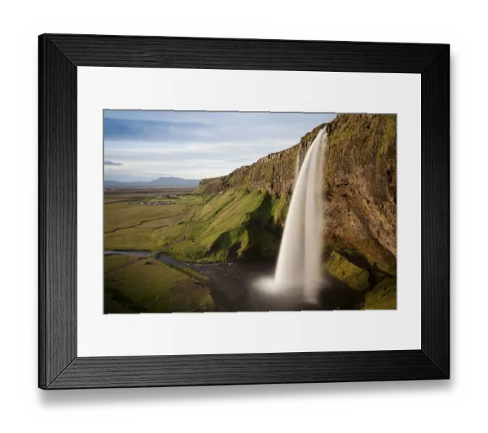 Framed Print : Seljalandsfoss waterfall, Porsmoerk, South Iceland, Iceland, Europe