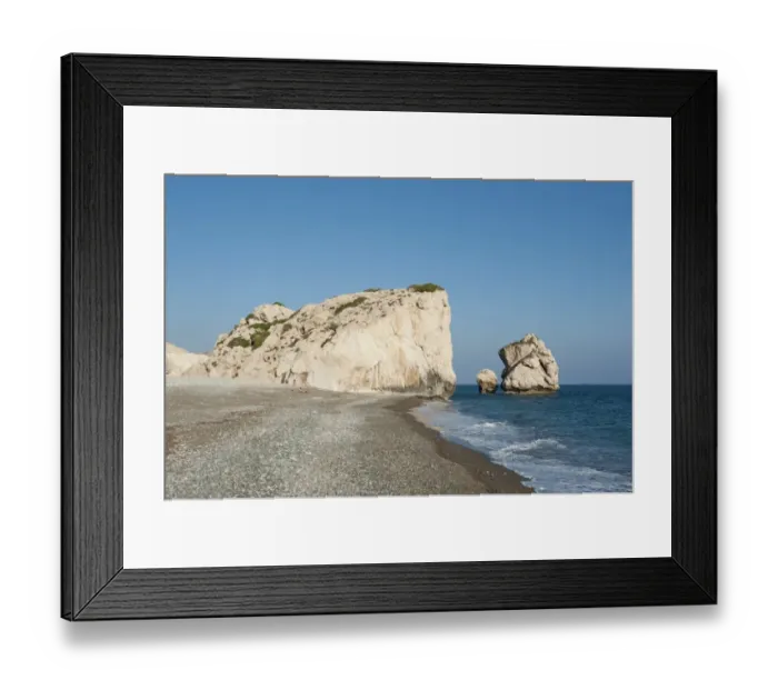 Framed Print : Aphrodites Rock, Petra tou Romiou, birthplace of the goddess Aphrodite, Greek mythology, white rocks on the beach, eastern Mediterranean sea, Cyprus, Europe Framed Print : Aphrodites Rock, Petra tou Romiou, birthplace of the goddess Aphrodite, Greek mythology, white rocks on the beach, eastern Mediterranean sea, Cyprus, Europe